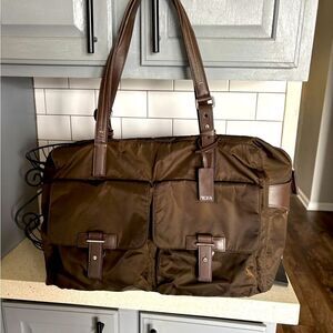 Tumi Chocolate Brown Boarding Duffel Bag